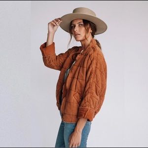 Free People Women's Dolman Quilted Knit Jacket